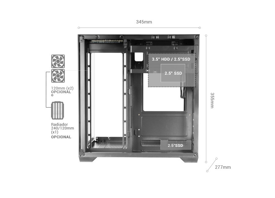 Tacens Mars MC-VIEW2 1xFRGB mATX