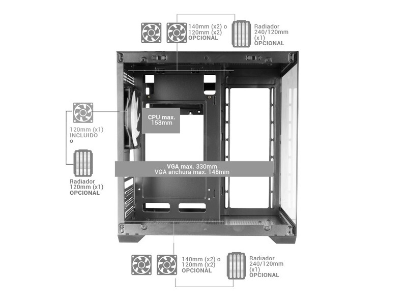 Zdjęcie produktu: Tacens Mars MC-VIEW2 1xFRGB mATX