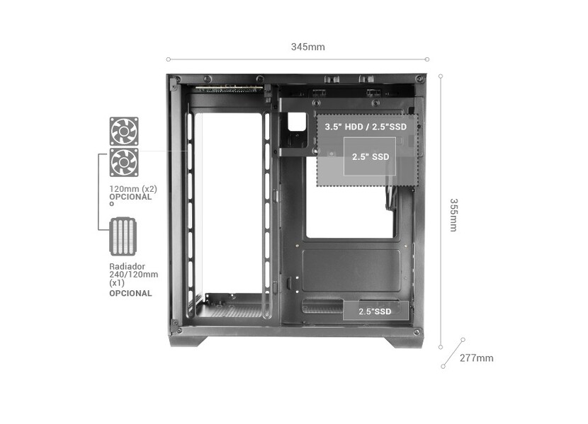 Zdjęcie produktu: Tacens Mars MC-VIEW2 1xFRGB mATX