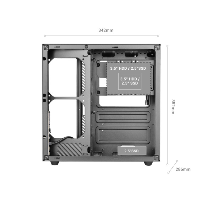 Obudowa Tacens Mars MCV-ONE 1xFRGB