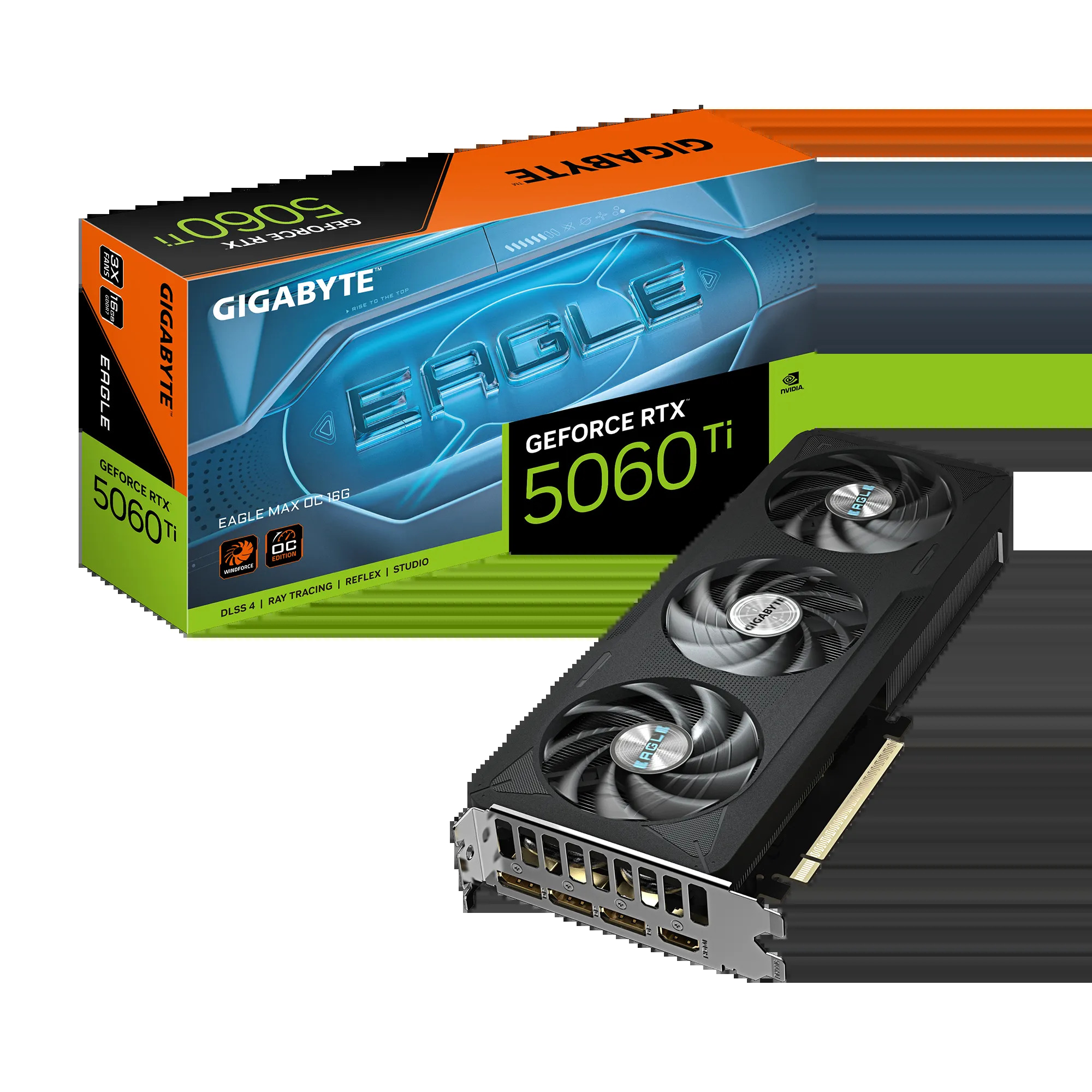Gigabyte GeForce RTX 5060 Ti EAGLE MAX OC 16GB GDDR7 DLSS 4 (GV-N506TEAGLEMAX OC-16GD)