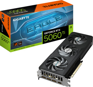 Miniatura produktu: Gigabyte GeForce RTX 5060 Ti EAGLE MAX OC 16GB GDDR7 DLSS 4 (GV-N506TEAGLEMAX OC-16GD) Miniatura produktu: Gigabyte GeForce RTX 5060 Ti EAGLE MAX OC 16GB GDDR7 DLSS 4 (GV-N506TEAGLEMAX OC-16GD)