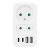Miniatura zdjęcia: Gniazdko prądowe z 2 gniazdami 2xUSB A 2xUSB C PD 20W, 1x16A + 1x6A