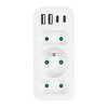 Miniatura zdjęcia: Gniazdko prądowe z 3 gniazdami, 2xUSB A, 2xUSB C PD 20W, 1x16A + 2x6A