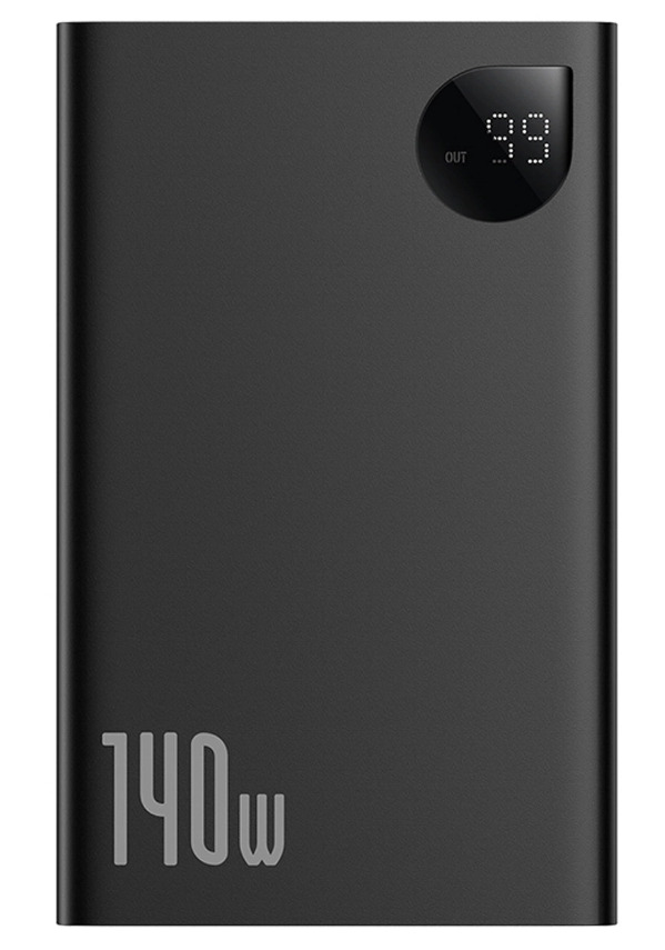 Baseus Adaman 24000mAh 140W z LCD+kabel 1m - czarny