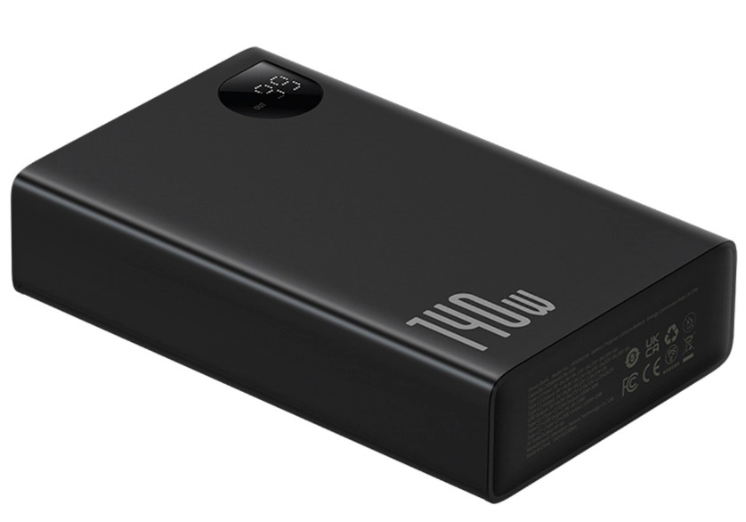 Baseus Adaman 24000mAh 140W z LCD+kabel 1m - czarny