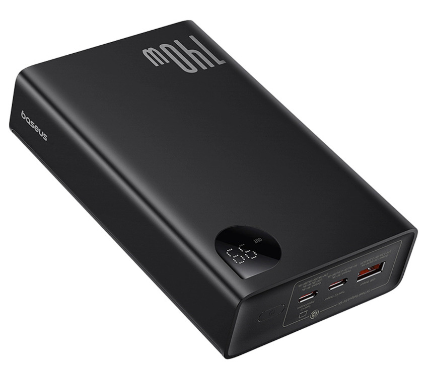 Baseus Adaman 24000mAh 140W z LCD+kabel 1m - czarny