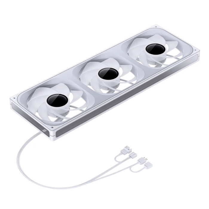Wentylatory Jonsbo ZA-420 White Reverse Blade PWM ARGB (3x140mm - 420mm)