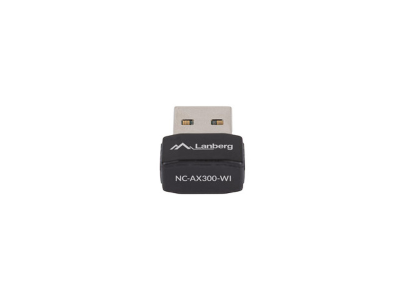 Zdjęcie produktu: Bezprzewodowa Karta Sieciowa WIFI na USB 2.0 Lanberg AX300 1 wewnętrzna antena