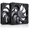 Zestaw wentylatorów Noctua NF-A14x25 G2 PWM chromax.black Sx2-PP Sterrox 140mm Push Pull (2szt)