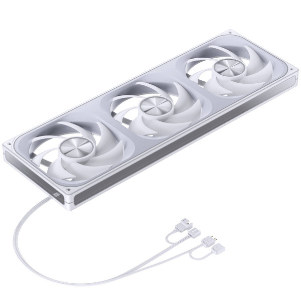 Zdjęcie produktu: Wentylatory Jonsbo ZA-420 White PWM ARGB (3x140mm - 420mm) Zdjęcie produktu: Wentylatory Jonsbo ZA-420 White PWM ARGB (3x140mm - 420mm)
