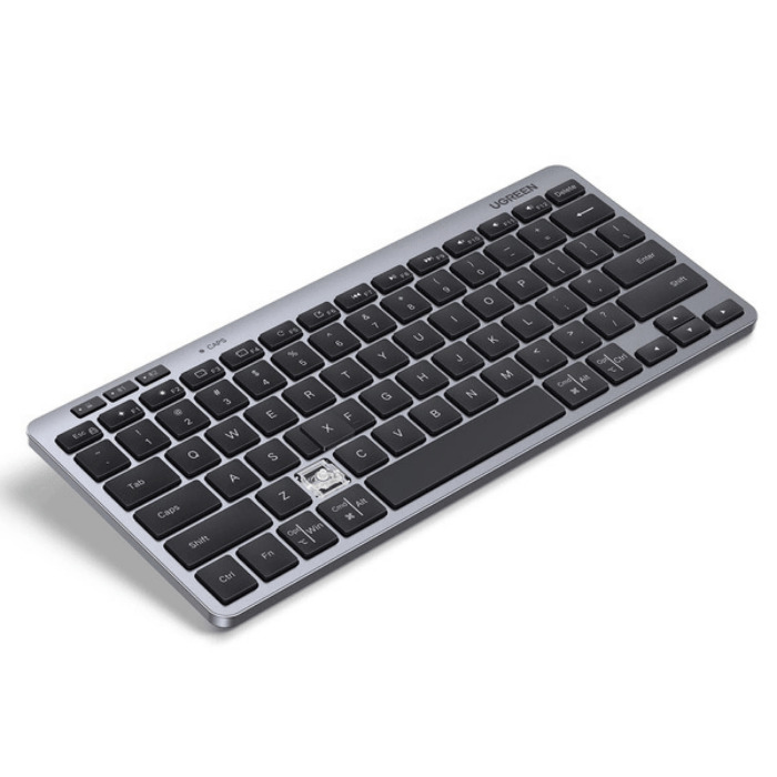 Klawiatura Ugreen bezprzewodowa Bluetooth 5.3 do 3 urządzeń - szara Klawiatura Ugreen bezprzewodowa Bluetooth 5.3 do 3 urządzeń - szara