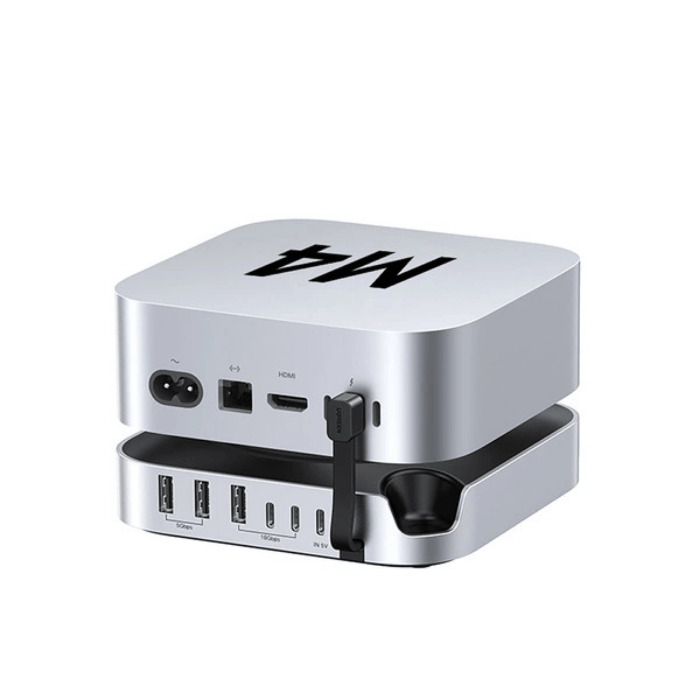 Stacja dokująca Ugreen USB-C do Mac Mini M4/M4 Pro 11w1 - szara