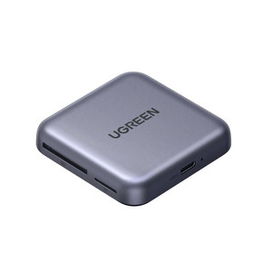 Miniatura produktu: Czytnik kart pamięci Ugreen magnetyczny + ładowarka 100W PD 3w1 - szary Miniatura produktu: Czytnik kart pamięci Ugreen magnetyczny + ładowarka 100W PD 3w1 - szary