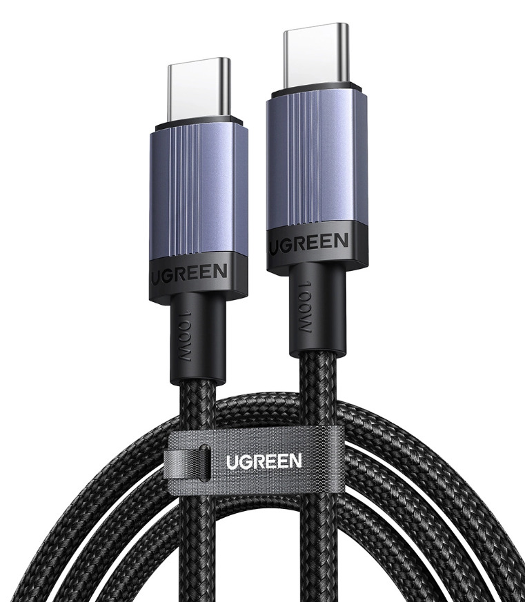 Kabel przewód USB Typ-C do Typ-C 300cm Ugreen PD, 100W,  5A - czarny