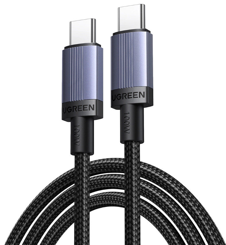 Kabel przewód USB Typ-C do Typ-C 300cm Ugreen PD, 100W,  5A - czarny
