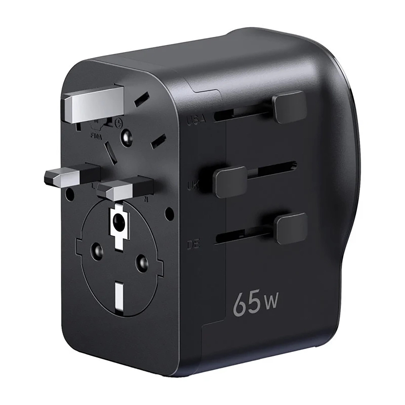 Ładowarka sieciowa Ugreen S550 65W adapter podróżny uniwersalny Ładowarka sieciowa Ugreen S550 65W adapter podróżny uniwersalny