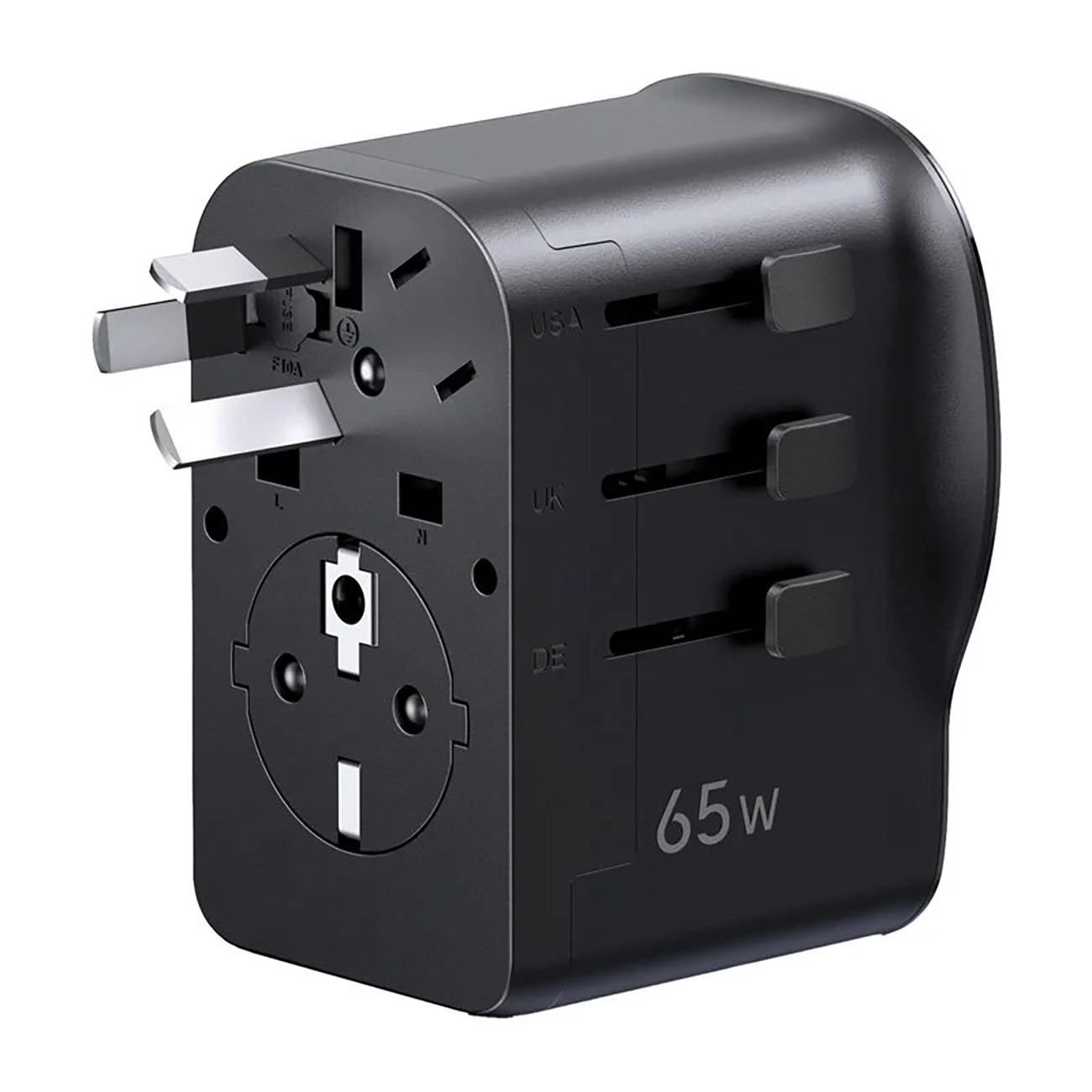 Ładowarka sieciowa Ugreen S550 65W adapter podróżny uniwersalny Ładowarka sieciowa Ugreen S550 65W adapter podróżny uniwersalny