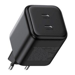 Miniatura produktu: Ładowarka sieciowa Ugreen GaN 45W 2xUSB-C - czarna Miniatura produktu: Ładowarka sieciowa Ugreen GaN 45W 2xUSB-C - czarna