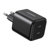 Miniatura zdjęcia: Ładowarka sieciowa Ugreen GaN 45W 2xUSB-C - czarna Miniatura zdjęcia: Ładowarka sieciowa Ugreen GaN 45W 2xUSB-C - czarna