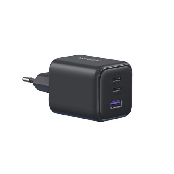 Zdjęcie produktu: Ładowarka sieciowa Ugreen GaN 45W X527 2x USB-C + USB-A - czarna Zdjęcie produktu: Ładowarka sieciowa Ugreen GaN 45W X527 2x USB-C + USB-A - czarna