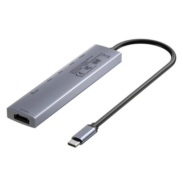 HUB USB-C 7w1 Unitek 4K@60Hz, PD 100W i przycisk HDMI On/Off HUB USB-C 7w1 Unitek 4K@60Hz, PD 100W i przycisk HDMI On/Off