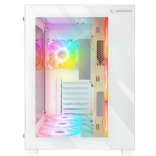 Zdjęcie produktu: Rampage Iceblade Pro ATX akwarium 7 wentylatorów ARGB biała