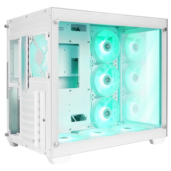 Zdjęcie produktu: Rampage Iceblade Pro ATX akwarium 7 wentylatorów ARGB biała