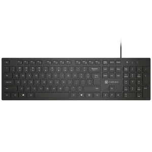 Miniatura produktu: Klawiatura Natec Herring US multimedia slim - czarna Miniatura produktu: Klawiatura Natec Herring US multimedia slim - czarna