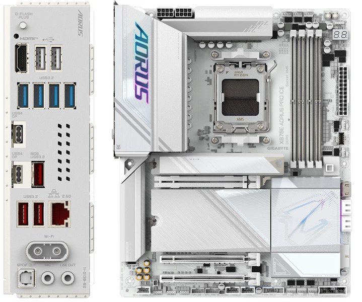 Płyta główna Gigabyte X870E AORUS PRO ICE AM5 egzemplarz po zwrocie