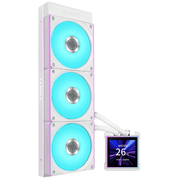 Zdjęcie produktu: Chłodzenie wodne Lian Li HydroShift II LCD-S 360CL ARGB White 360mm Zdjęcie produktu: Chłodzenie wodne Lian Li HydroShift II LCD-S 360CL ARGB White 360mm