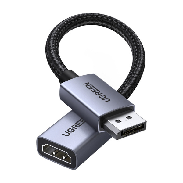 Zdjęcie produktu: Adapter DisplayPort (męski) na HDMI (żeński) Ugreen 4K 30Hz jednokierunkowy Zdjęcie produktu: Adapter DisplayPort (męski) na HDMI (żeński) Ugreen 4K 30Hz jednokierunkowy