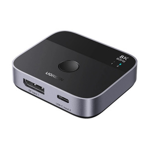 Miniatura produktu: Adapter Switch Ugreen DisplayPort/USB-C do USB-C - szary Miniatura produktu: Adapter Switch Ugreen DisplayPort/USB-C do USB-C - szary
