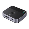 Adapter Switch Ugreen DisplayPort/USB-C do USB-C - szary