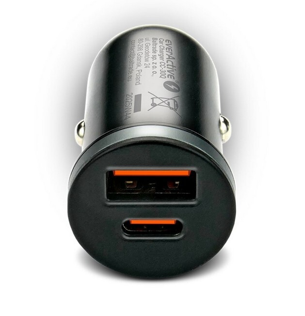 Ładowarka samochodowa everActive CC-30Q USB-C PD 35W