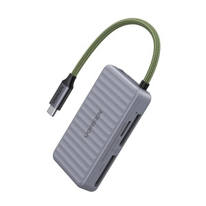 Miniatura produktu: Czytnik kart Ugreen USB-C z organizerem na karty 2x SD, 1x TF - szary Miniatura produktu: Czytnik kart Ugreen USB-C z organizerem na karty 2x SD, 1x TF - szary