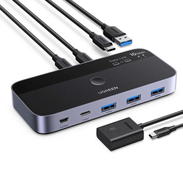 Zdjęcie produktu: Przełącznik Ugreen switch USB-C USB-A 10Gb/s - szary