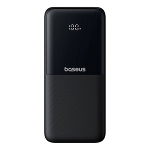Miniatura produktu: Powerbank Baseus Lipow 10000mAh 22.5W z podwójnym wbudowanym kablem z wyświetlaczem (z dodatkowym czarnym kablem Baseus Simple USB-A - USB-C 3A 0,2m) - czarny