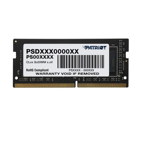 Pamięć Patriot SODIMM 8GB DDR4 2400 CL17 PSD48G24002S Pamięć Patriot SODIMM 8GB DDR4 2400 CL17 PSD48G24002S