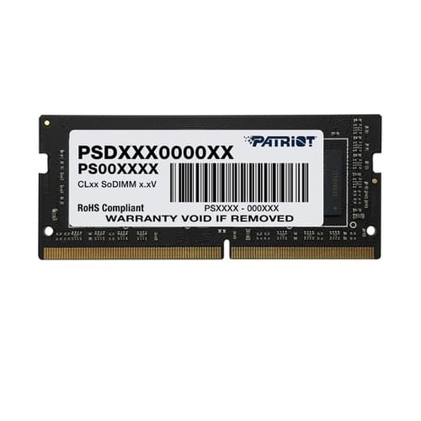 Zdjęcie produktu: Pamięć Patriot SODIMM 8GB DDR4 2400 CL17 PSD48G24002S Zdjęcie produktu: Pamięć Patriot SODIMM 8GB DDR4 2400 CL17 PSD48G24002S