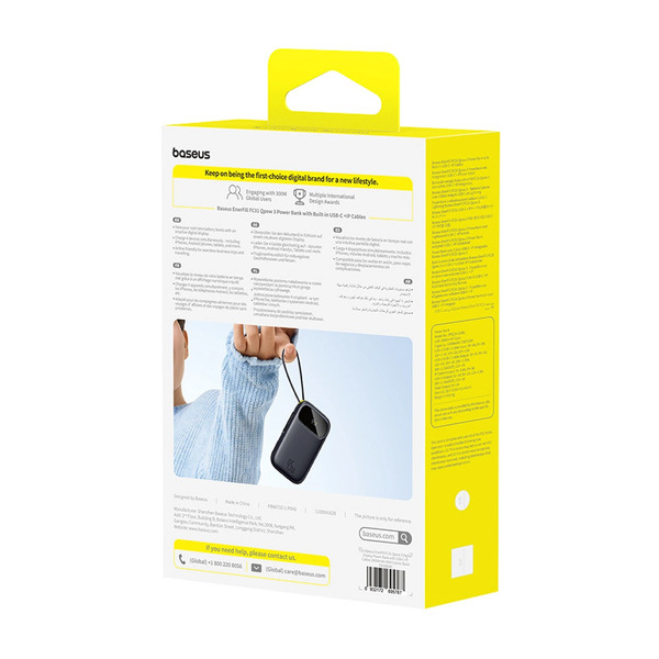 Zdjęcie produktu: Powerbank Baseus EnerFill FC31 20000mAh 45W z kablami USB-C i Lightning