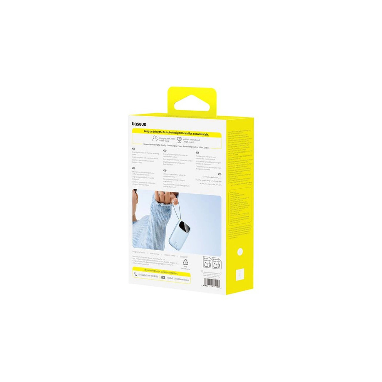 Powerbank Baseus EnerFill FC21 Qpow 3 Ultra 20000mAh 45W z wyświetlaczem