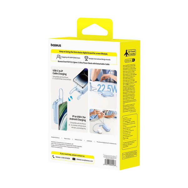 Zdjęcie produktu: Powerbank Baseus EnerFill FC21 Qpow 3 Ultra 20000mAh 22.5W