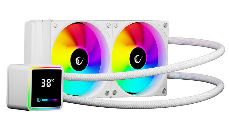 Chłodzenie wodne Rampage INFINITE V240 240MM ARGB białe