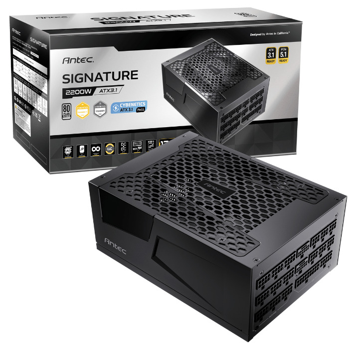 Zasilacz Antec Signature SP Platinum 2200W ATX 3.1 PCIe 5.1 (SP2200 EC) Zasilacz Antec Signature SP Platinum 2200W ATX 3.1 PCIe 5.1 (SP2200 EC)