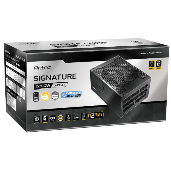 Zdjęcie produktu: Zasilacz Antec Signature SP Platinum 2200W ATX 3.1 PCIe 5.1 (SP2200 EC) Zdjęcie produktu: Zasilacz Antec Signature SP Platinum 2200W ATX 3.1 PCIe 5.1 (SP2200 EC)