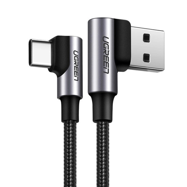 Zdjęcie produktu: Kabel przewód USB Typ-C do USB 2.0 200cm Ugreen kątowy 90° Zdjęcie produktu: Kabel przewód USB Typ-C do USB 2.0 200cm Ugreen kątowy 90°