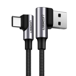 Miniatura produktu: Kabel przewód USB Typ-C do USB 2.0 200cm Ugreen kątowy 90° 480Mb/s QC3.0 3A szary (US176 20857) Miniatura produktu: Kabel przewód USB Typ-C do USB 2.0 200cm Ugreen kątowy 90° 480Mb/s QC3.0 3A szary (US176 20857)