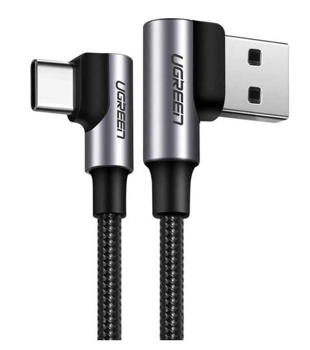 Kabel przewód USB Typ-C do USB 2.0 100cm Ugreen kątowy 90° Kabel przewód USB Typ-C do USB 2.0 100cm Ugreen kątowy 90°