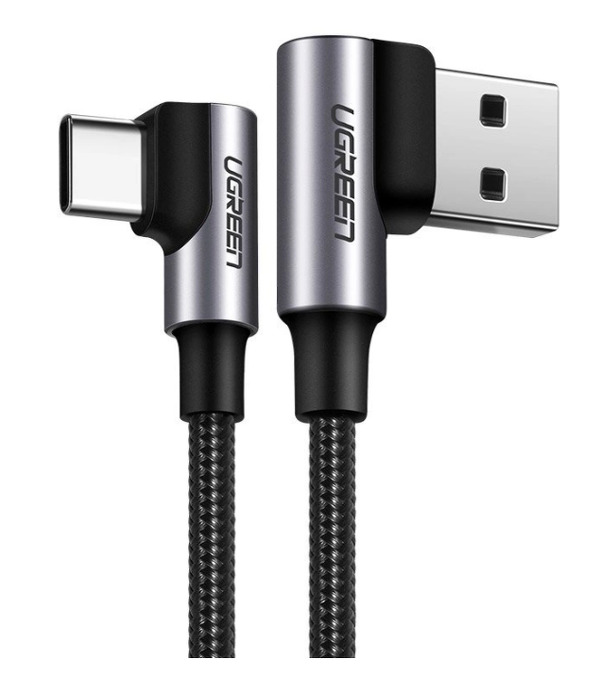 Zdjęcie produktu: Kabel przewód USB Typ-C do USB 2.0 100cm Ugreen kątowy 90° Zdjęcie produktu: Kabel przewód USB Typ-C do USB 2.0 100cm Ugreen kątowy 90°
